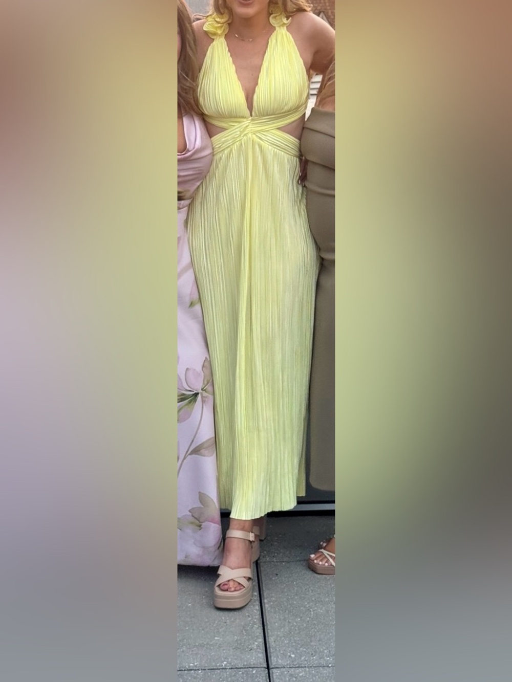 Hello Molly Yellow Maxi Dress